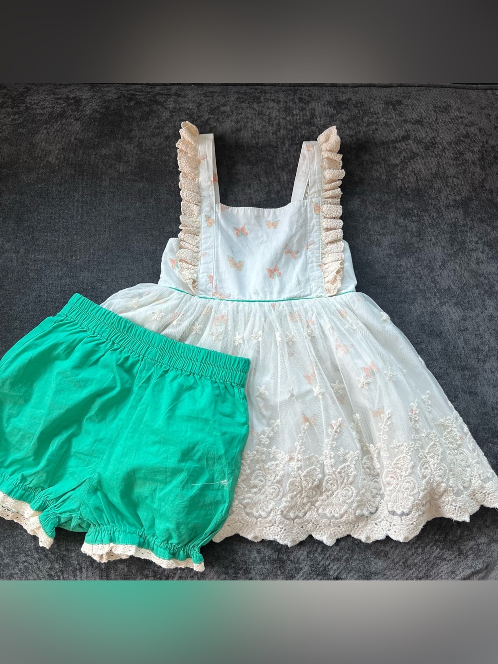Love & Grow Girls Beautiful Butterfly Tunic Set Size 5